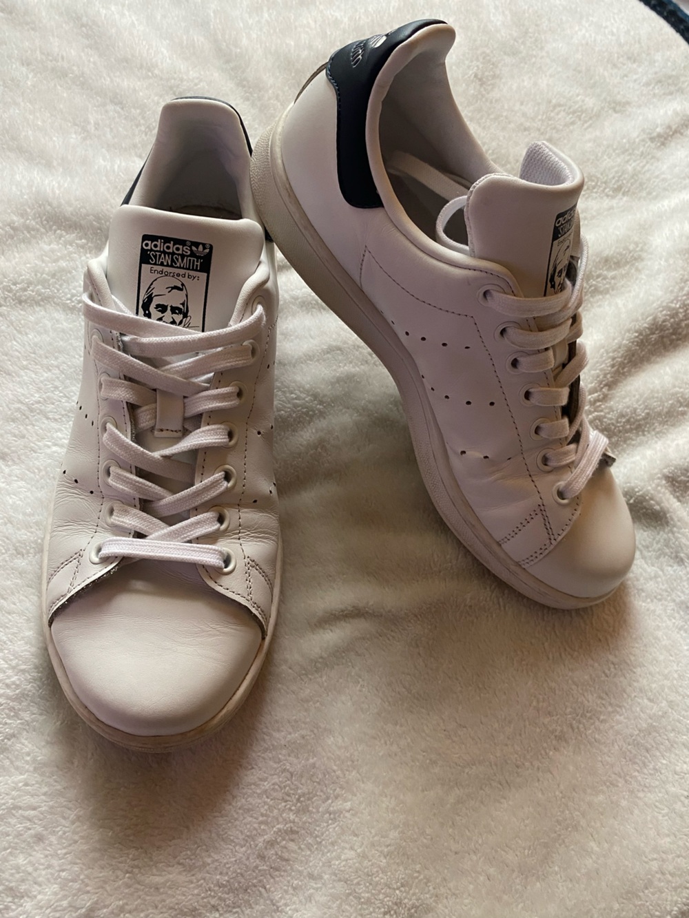 Adidas White Leather Sneakers size 8 classic original release